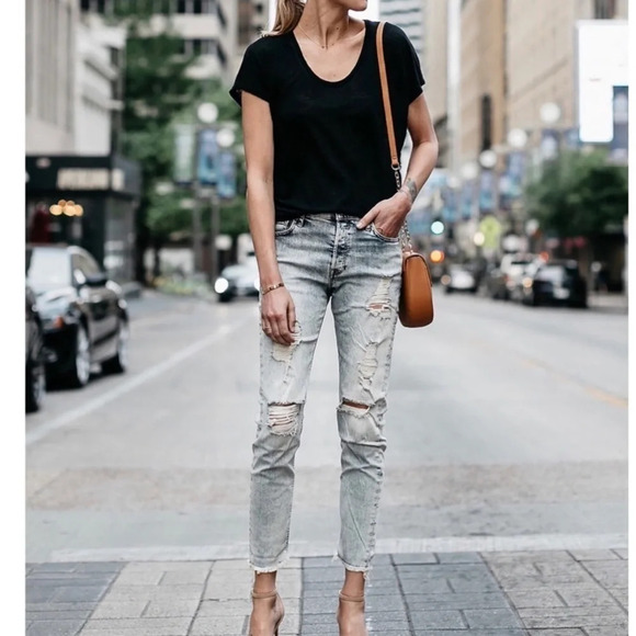 Express distressed skinny denim - Picture 1 of 10